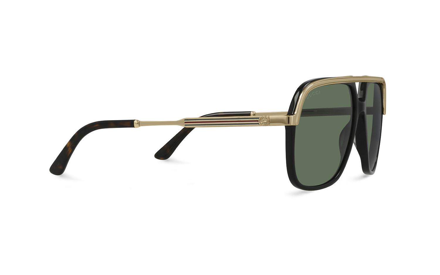 Gucci gg0200s black gold 001 top